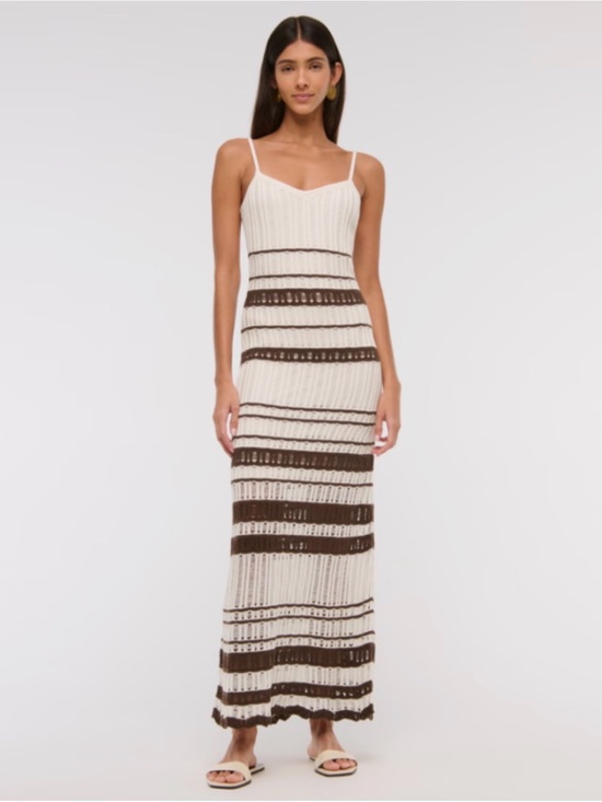 Abercrombie & Fitch Dresses & Skirts - Abercrombie & Fitch Crochet Style Maxi Dress Medium Tall NWT